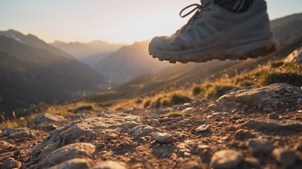 Vidéo : chevillère de maintien en course de trail au ralenti
